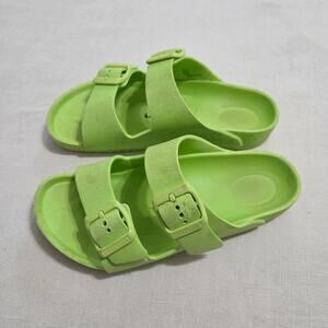 Birkenstock Lime Green Sandals kids 2